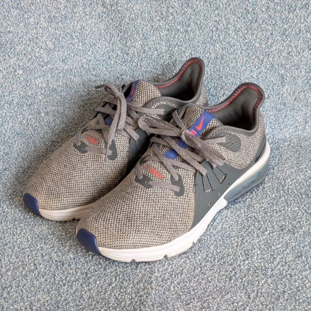Nike Girl's Size 6Y Air Max Sequent 3 Moon Particle Flyknit Running Shoes